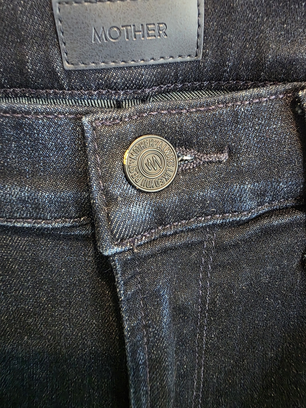 MOTHER The Dazzler Ankle Jeans in Dark Blue - Picture 3 of 6